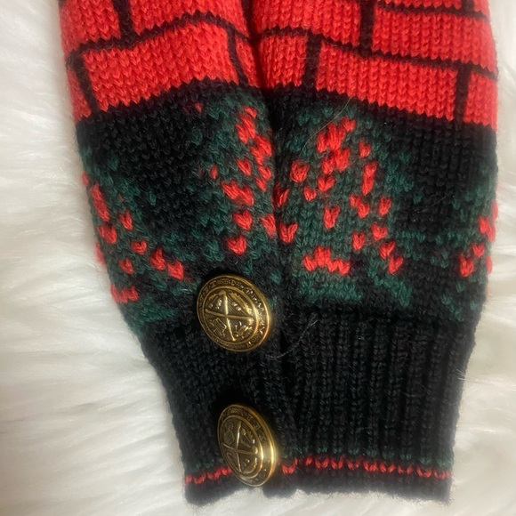 Vintage Cullinane Black with Red Polka Dot Sweater And Horse Design - Picture 11 of 13